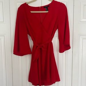 long sleeve wrap dress